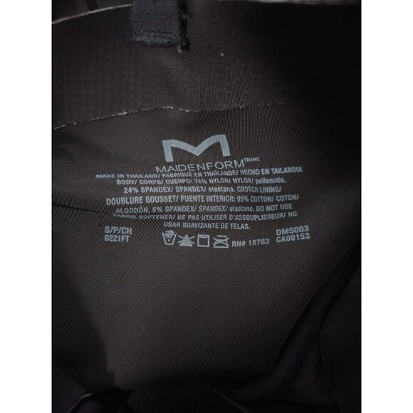 Maidenform Black Shaping Bodysuit With Adjustable Straps & Underwire Support - S - Picture 3 of 6